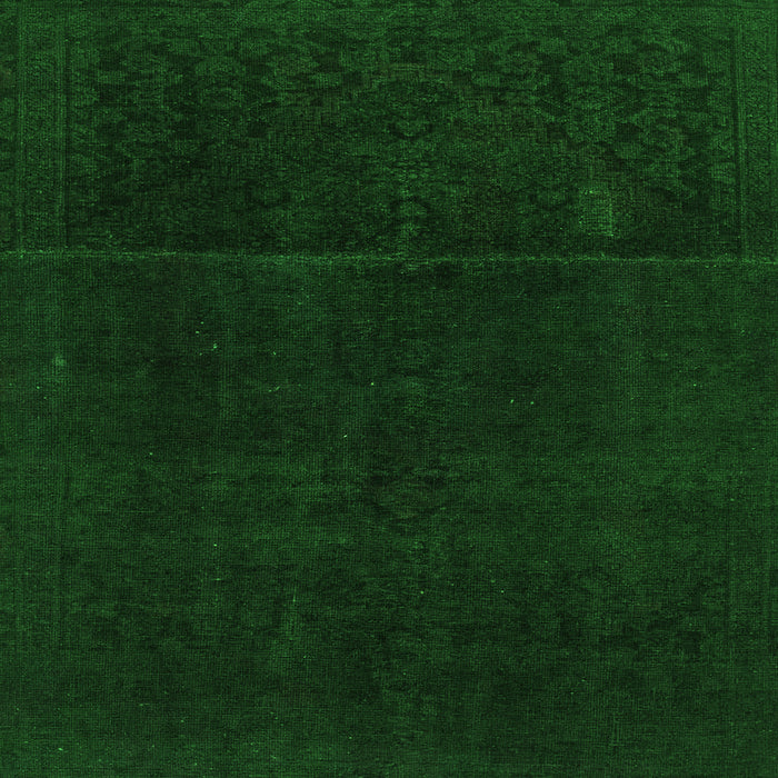 Square Abstract Green Modern Rug, abs2514grn