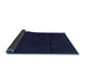 Sideview of Abstract Blue Modern Rug, abs2514blu