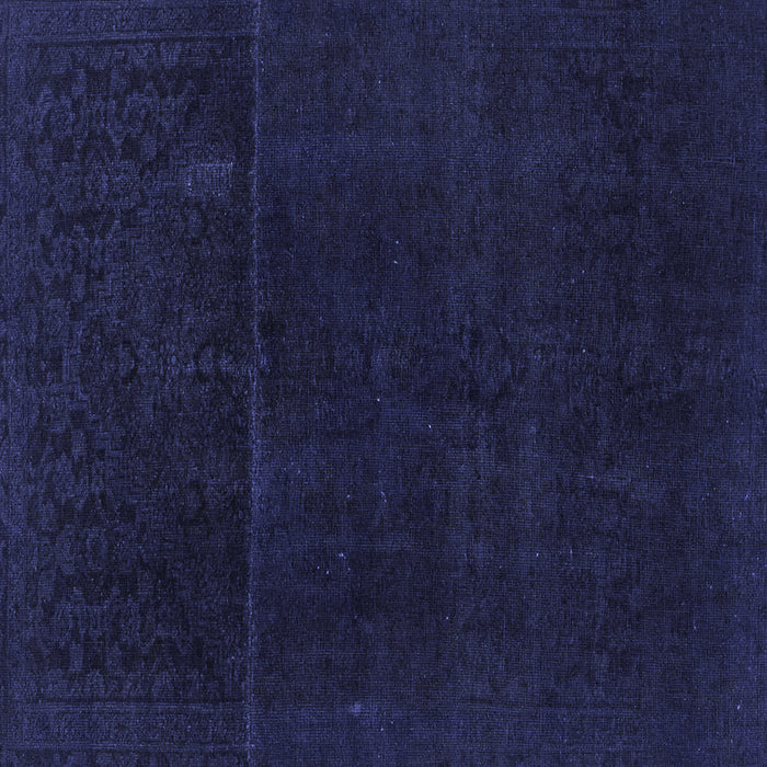Square Abstract Blue Modern Rug, abs2514blu