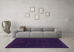 Machine Washable Abstract Purple Modern Area Rugs in a Living Room, wshabs2514pur