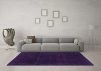 Machine Washable Abstract Purple Modern Rug, wshabs2514pur