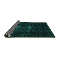 Sideview of Persian Turquoise Bohemian Rug, abs2515turq