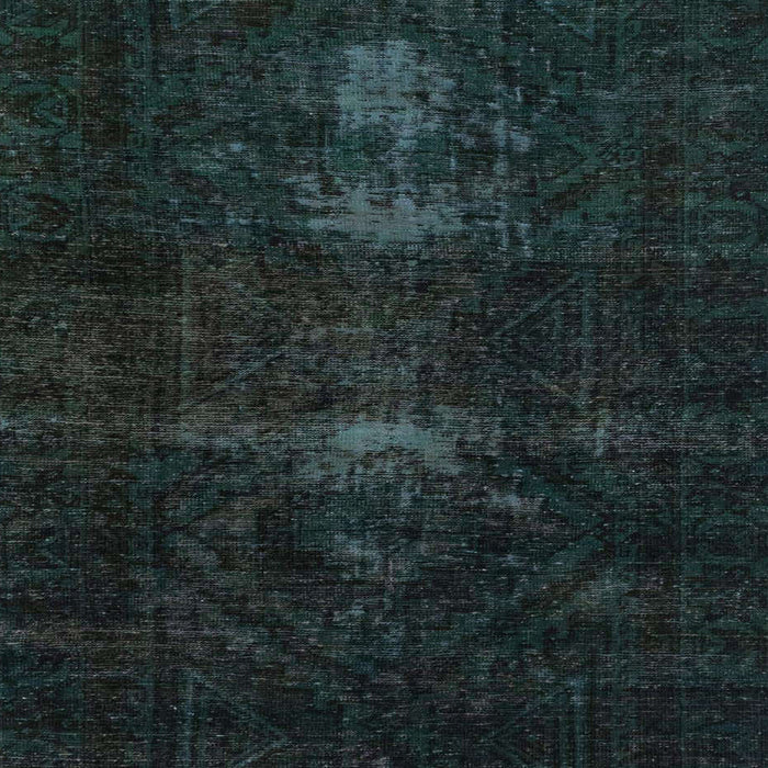 Abstract Dark Slate Gray Green Persian Rug, abs2515