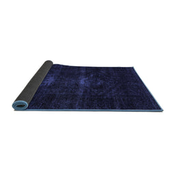 Sideview of Persian Blue Bohemian Rug, abs2515blu