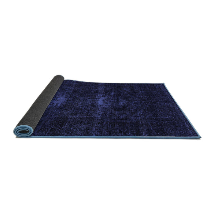 Sideview of Persian Blue Bohemian Rug, abs2515blu