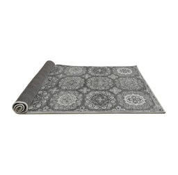 Sideview of Abstract Gray Modern Rug, abs2516gry