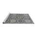 Sideview of Machine Washable Abstract Gray Modern Rug, wshabs2516gry