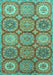 Abstract Turquoise Modern Rug, abs2516turq