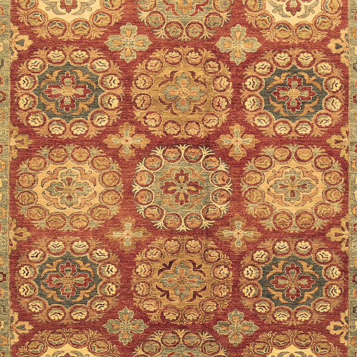 Machine Washable Abstract Brown Modern Rug, wshabs2516brn