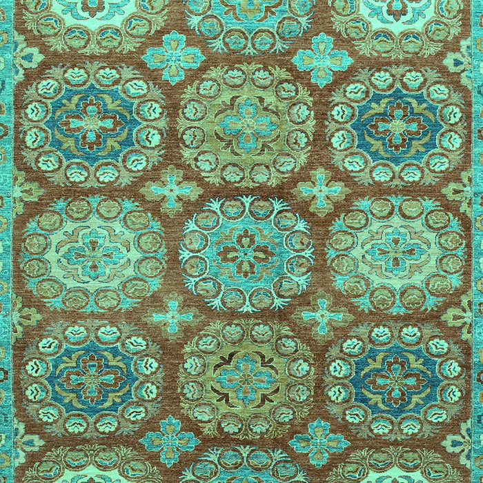 Machine Washable Abstract Turquoise Modern Area Rugs, wshabs2516turq