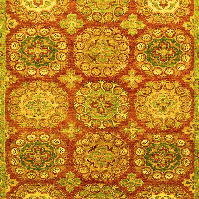 Abstract Yellow Modern Rug, abs2516yw