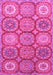 Machine Washable Abstract Pink Modern Rug, wshabs2516pnk