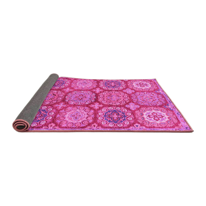 Sideview of Abstract Pink Modern Rug, abs2516pnk
