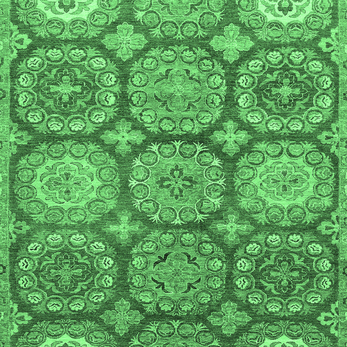 Machine Washable Abstract Emerald Green Modern Area Rugs, wshabs2516emgrn
