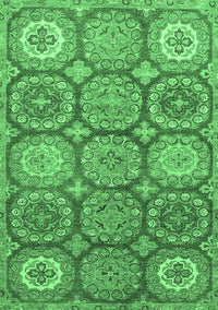 Abstract Emerald Green Modern Rug, abs2516emgrn