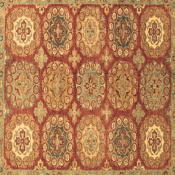 Square Machine Washable Abstract Brown Modern Rug, wshabs2516brn