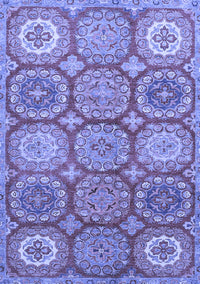 Abstract Blue Modern Rug, abs2516blu