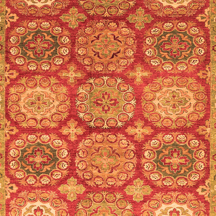 Machine Washable Abstract Orange Modern Area Rugs, wshabs2516org