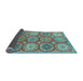 Sideview of Abstract Light Blue Modern Rug, abs2516lblu