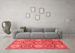 Modern Red Washable Rugs