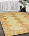 Machine Washable Abstract Yellow Rug in a Family Room, wshabs2517