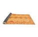 Sideview of Abstract Orange Modern Rug, abs2517org