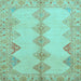 Square Abstract Light Blue Modern Rug, abs2517lblu