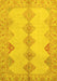 Abstract Yellow Modern Rug, abs2517yw