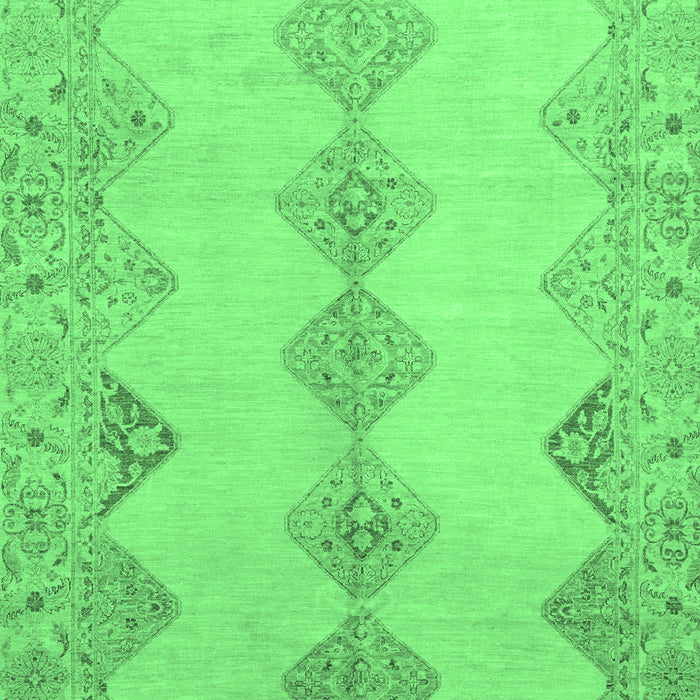 Machine Washable Abstract Emerald Green Modern Area Rugs, wshabs2517emgrn