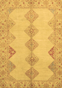 Abstract Brown Modern Rug, abs2517brn