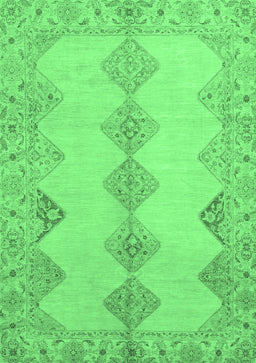 Abstract Emerald Green Modern Rug, abs2517emgrn