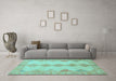 Machine Washable Abstract Light Blue Modern Rug in a Living Room, wshabs2517lblu