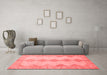 Modern Red Washable Rugs