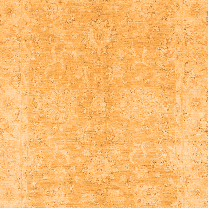 Machine Washable Oriental Orange Traditional Area Rugs, wshabs2518org