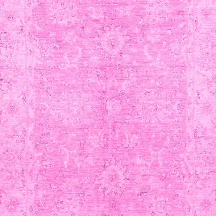 Machine Washable Oriental Pink Traditional Rug, wshabs2518pnk