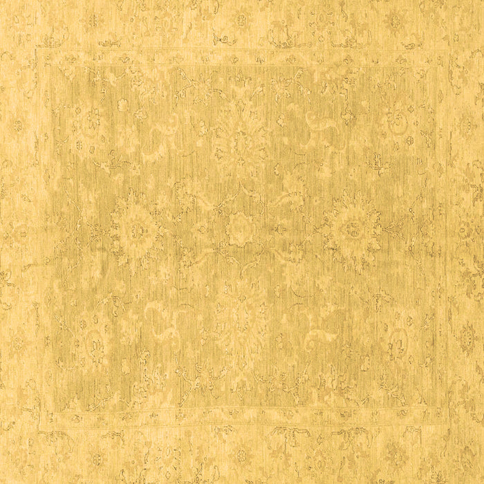 Square Machine Washable Oriental Brown Traditional Rug, wshabs2518brn