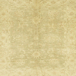 Square Abstract Mustard Yellow Oriental Rug, abs2518