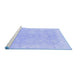 Sideview of Machine Washable Oriental Blue Traditional Rug, wshabs2518blu