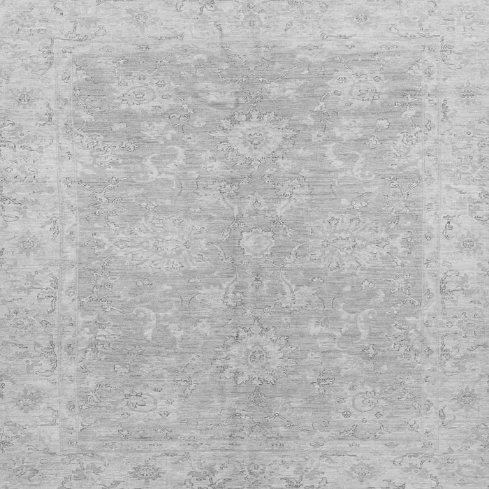 Square Machine Washable Oriental Gray Traditional Rug, wshabs2518gry