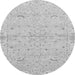 Round Oriental Gray Traditional Rug, abs2519gry