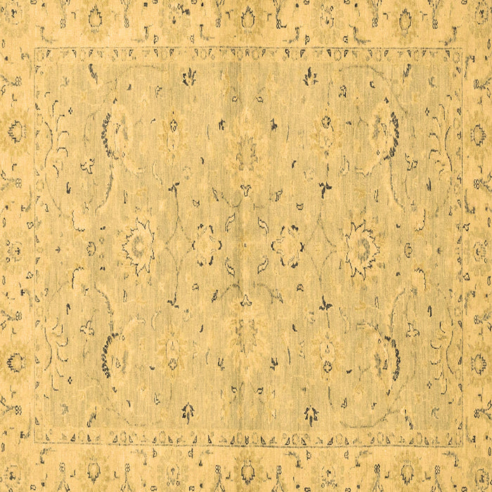 Square Oriental Brown Traditional Rug, abs2519brn