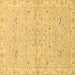 Square Oriental Brown Traditional Rug, abs2519brn