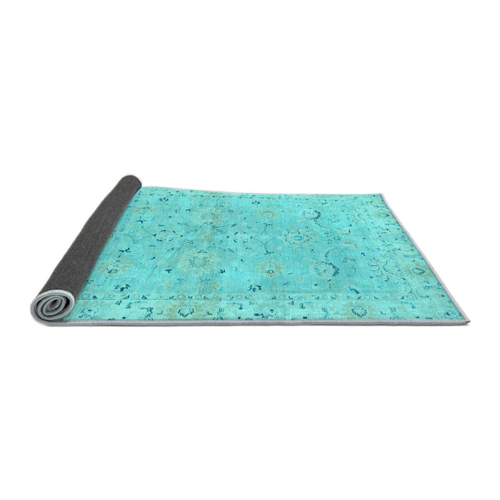 Sideview of Oriental Light Blue Traditional Rug, abs2519lblu