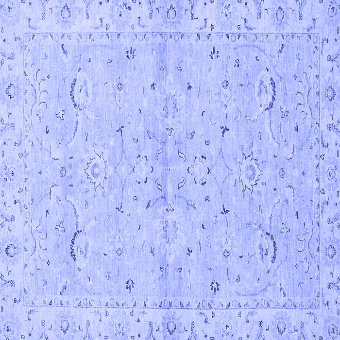 Square Oriental Blue Traditional Rug, abs2519blu
