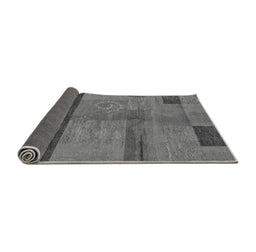 Sideview of Abstract Gray Modern Rug, abs251gry