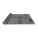 Sideview of Abstract Gray Modern Rug, abs251gry