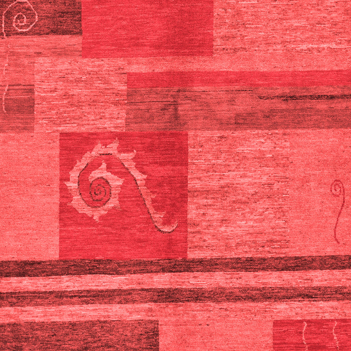 Machine Washable Abstract Red Modern Rug, wshabs251red