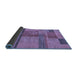 Sideview of Abstract Blue Modern Rug, abs251blu