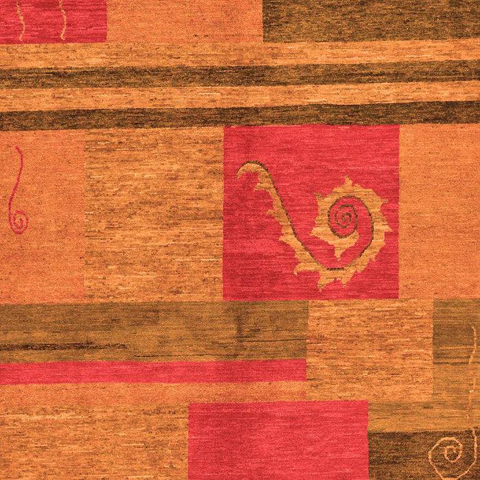 Abstract Orange Modern Rug, abs251org