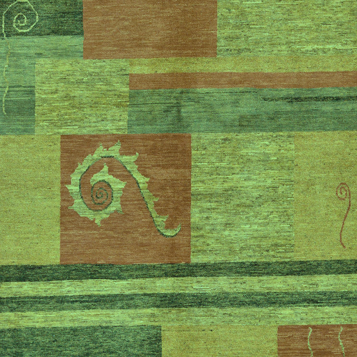 Machine Washable Abstract Turquoise Modern Area Rugs, wshabs251turq